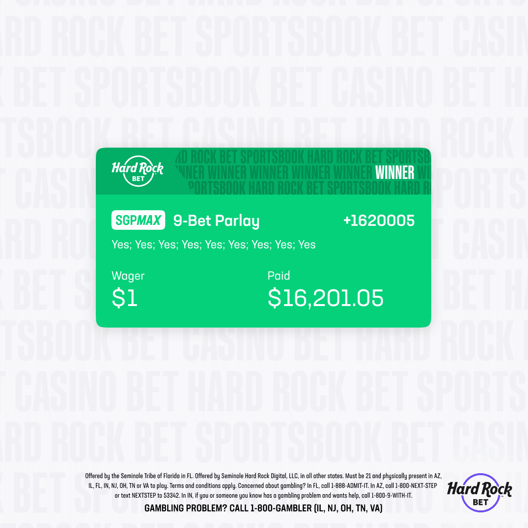2024 parlay #5 on hard rock bet